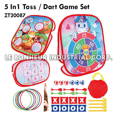 5 In1 Toss / Dart Game Set