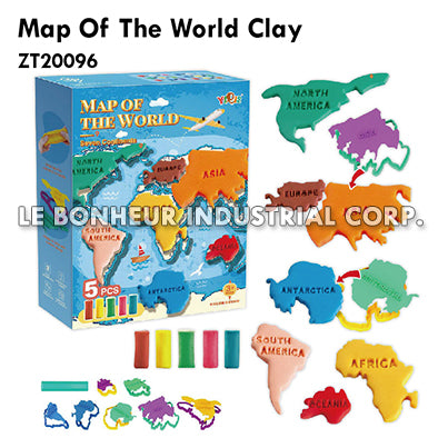 Map Of The World Clay