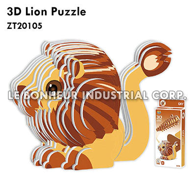 3D Lion Puzzle