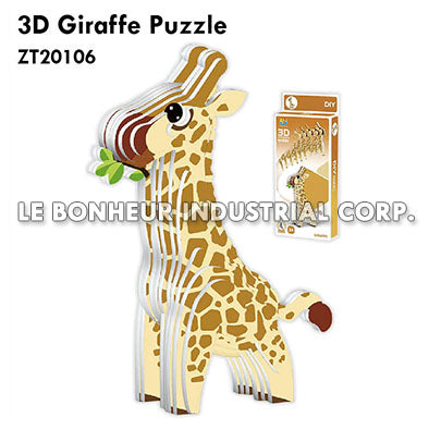 3D Giraffe Puzzle