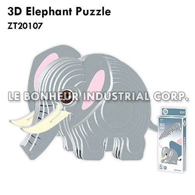 3D Elephant Puzzle