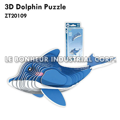 3D Dolphin Puzzle