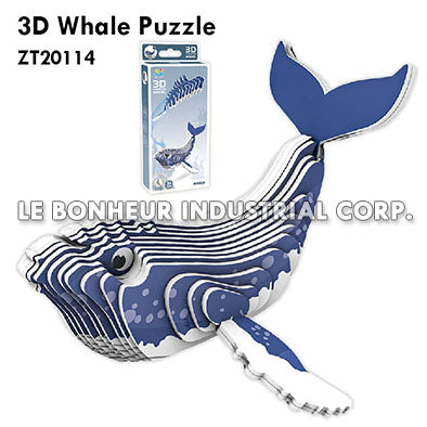 3D Whale Puzzle