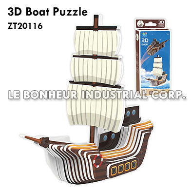 3D Boat Puzzle