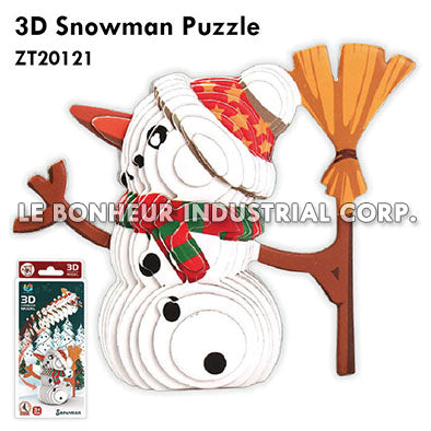 3D Snowman Puzzle