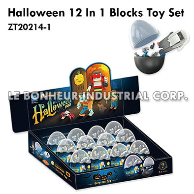 Halloween 12 In 1 Blocks Toy Set