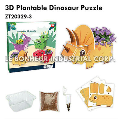 3D Plantable Dinosaur Puzzle