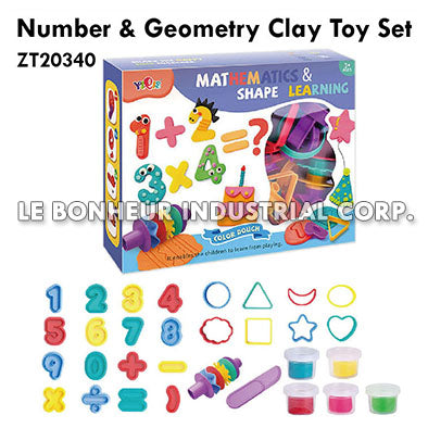 Number & Geometry Clay Toy Set