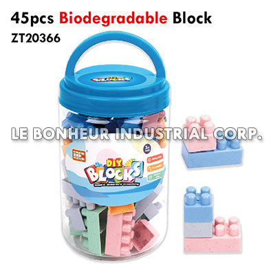 45pcs Biodegradable Block