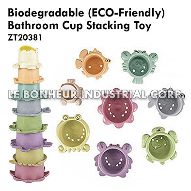 Biodegradable (Eco-Friendly) Bathroom Cup Stacking Toy