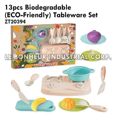 13pcs Biodegradable (Eco-Friendly) Tableware Set