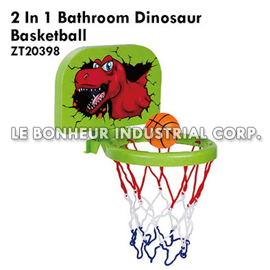 2 In 1 Bathroom Dinosaur Basketball