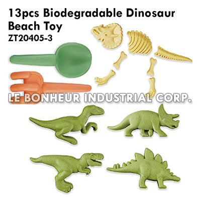 13pcs Biodegradable Dinosaur Beach Toy