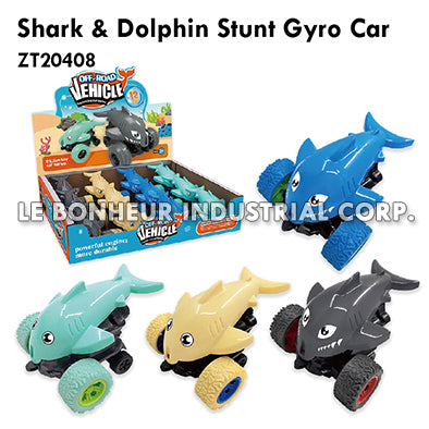 Shark & Dolphin Stunt Gyro Car