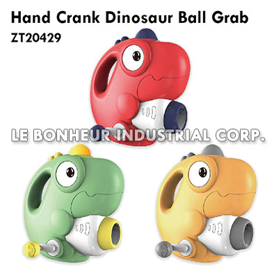 Hand Crank Dinosaur Ball Grab
