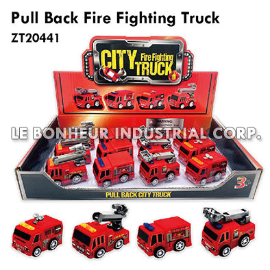 Pull Back Fire Fighting Truck
