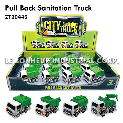 Pull Back Sanitation Truck