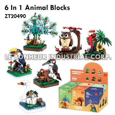 6 In 1 Animal Blocks