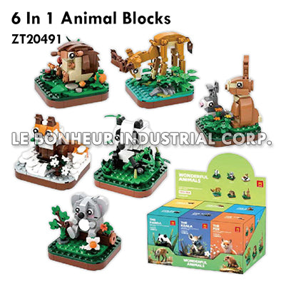 6 In 1 Animal Blocks