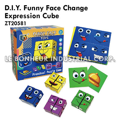 D.I.Y. Funny Face Change Expression Cube