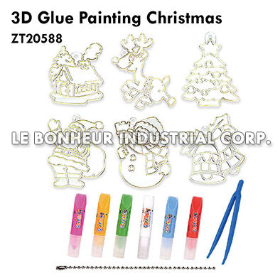 3D Glue Painting Christmas