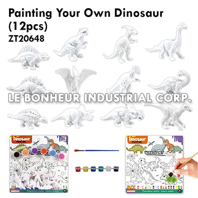 Painting Your Own Dinosaur (12Pcs)