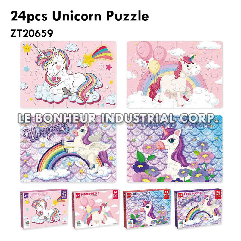 24pcs Unicorn Puzzle
