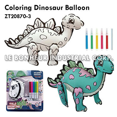 Coloring Dinosaur Balloon
