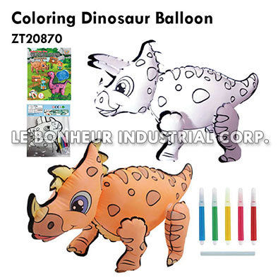 Coloring Dinosaur Balloon