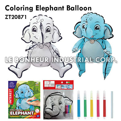 Coloring Elephant Balloon