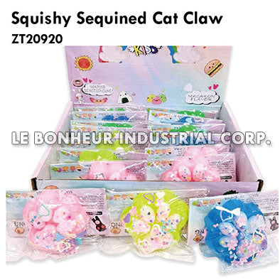 Squishy Sequined Cat Claw