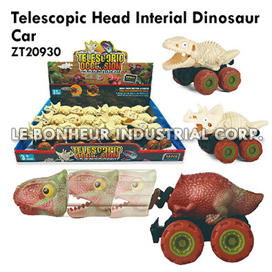 Telescopic Head Interial Dinosaur Car