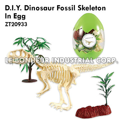 D.I.Y. Dinosaur Fossil Skeleton In Egg