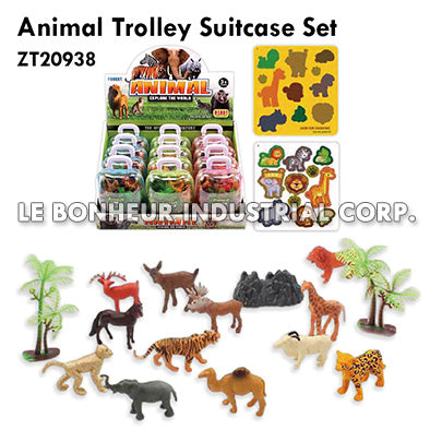 Animal Trolley Suitcase Set