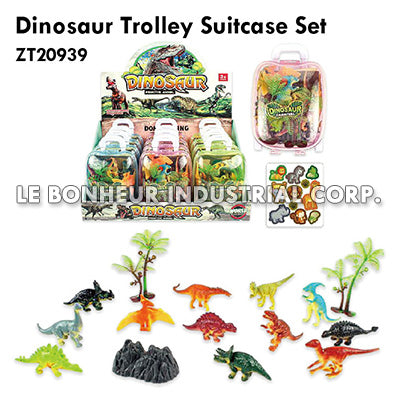 Dinosaur Trolley Suitcase Set