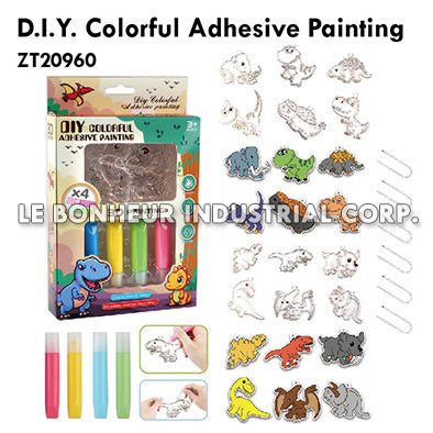 D.I.Y. Colorful Adhesive Painting