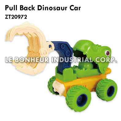 Pull Back Dinosaur Car