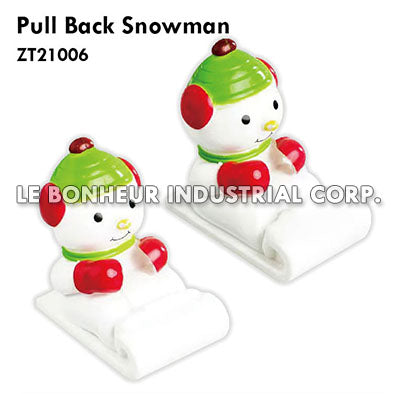 Pull Back Snowman