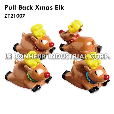 Pull Back Xmas Elk