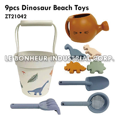 9pcs Dinosaur Beach Toys