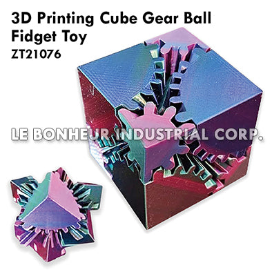3D Printing Cube Gear Ball Fidget Toy