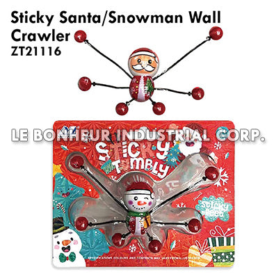 Sticky Santa/Snowman Wall Crawler