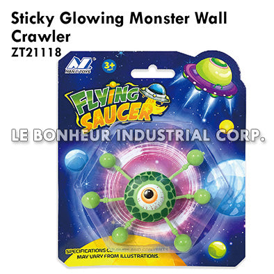 Sticky Glowing Monster Wall Crawler