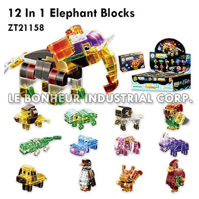 12 In 1 Elephant Blocks