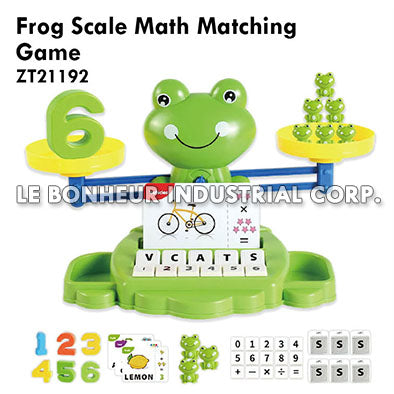 Frog Scale Math Matching Game