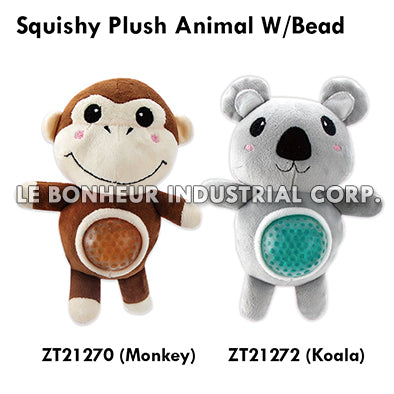 Squishy Plush Koala W/Bead