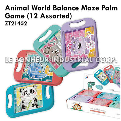 Animal World Balance Maze Palmgame (12 Assorted)
