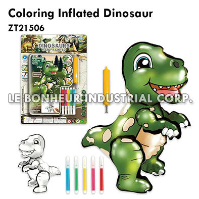 Coloring Inflated Dinosaur