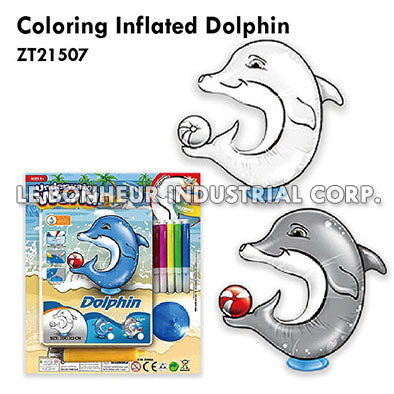 Coloring Inflated Dolphin