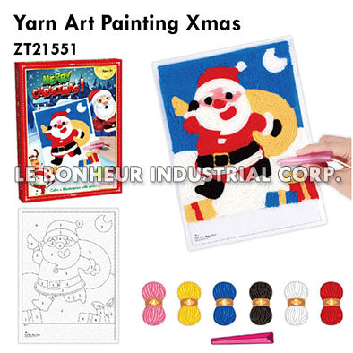 Yarn Art Painting Xmas